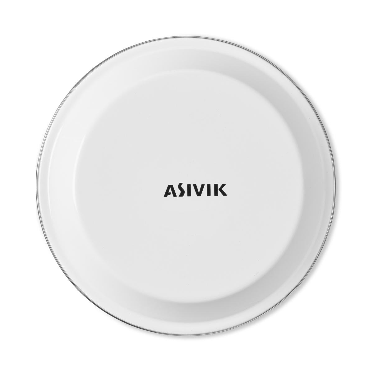 Asivik Enamel Plate, 24,3 cm (White)