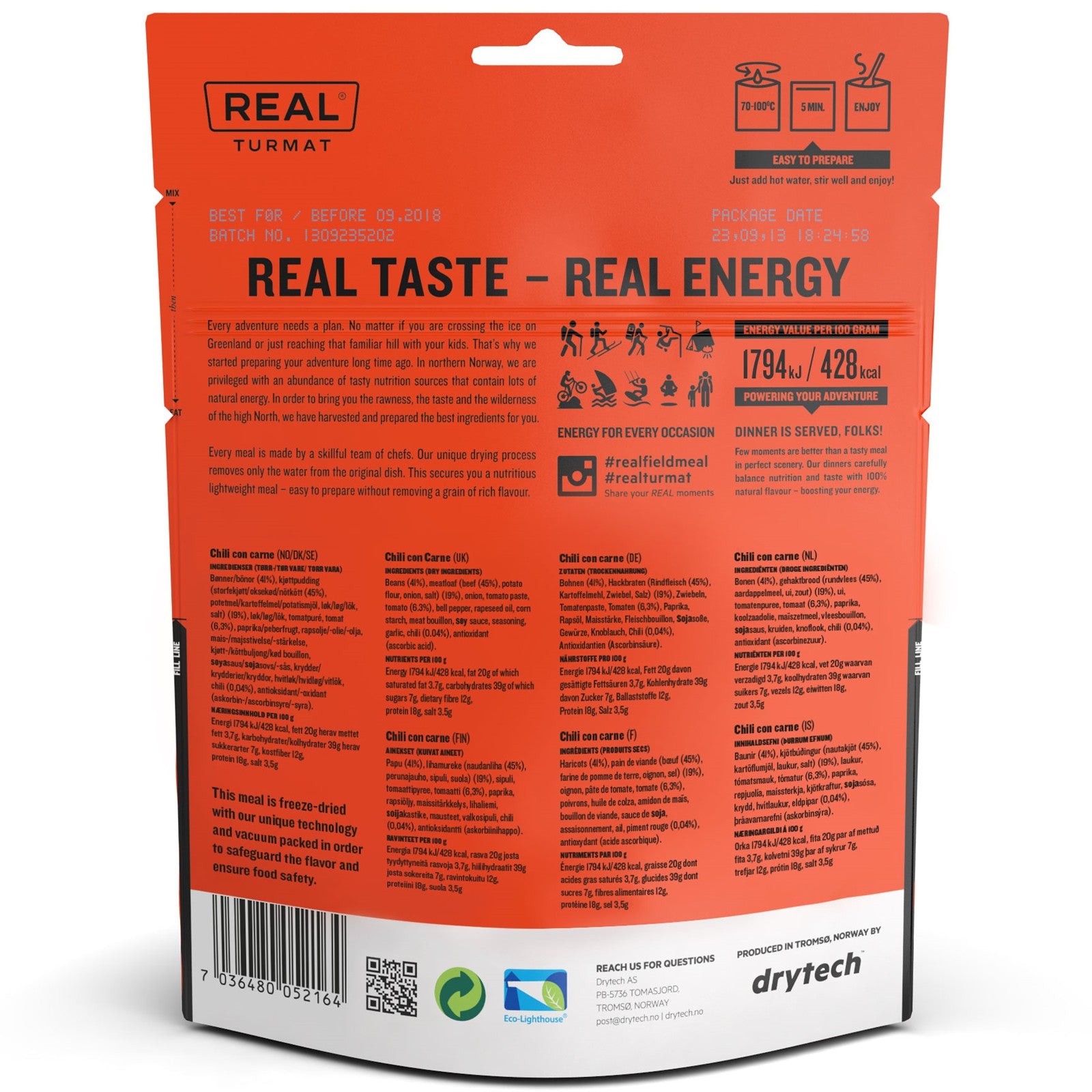Real Turmat Chili Con Carne