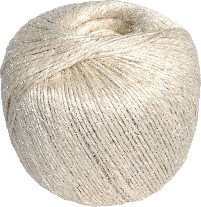 Sisal 3-slået reb 2,5 kg, 200 m