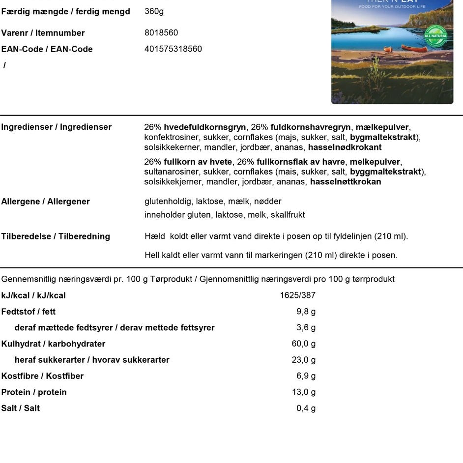 Trek'n Eat Frugt Müsli 150 g