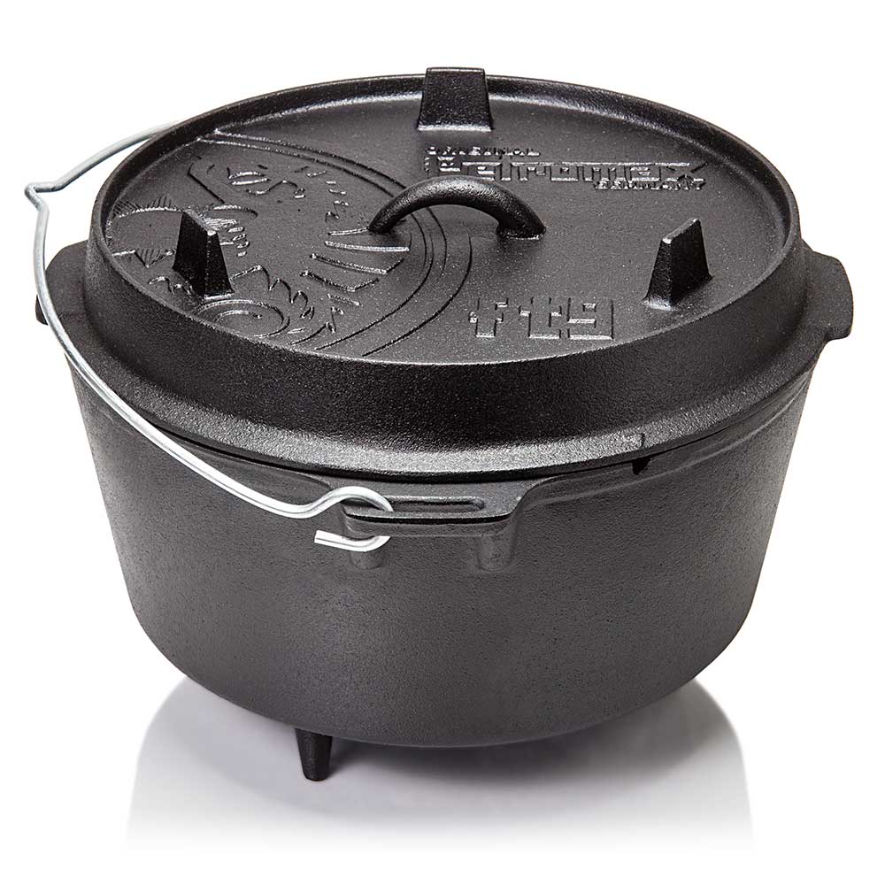 Petromax Dutch Oven ft 9", 8 liter støbejernsgryde