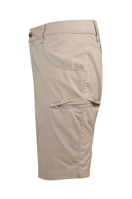 ASIVIK M Travel Shorts, Khaki