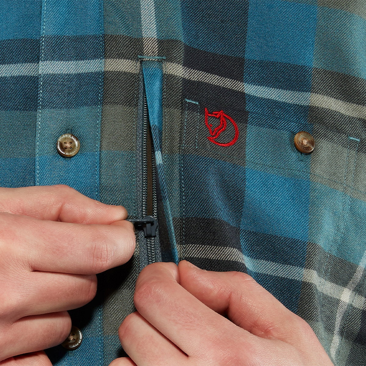 Fjällräven Fjällglim Thermolite skjorte, herre (Laurel Green)