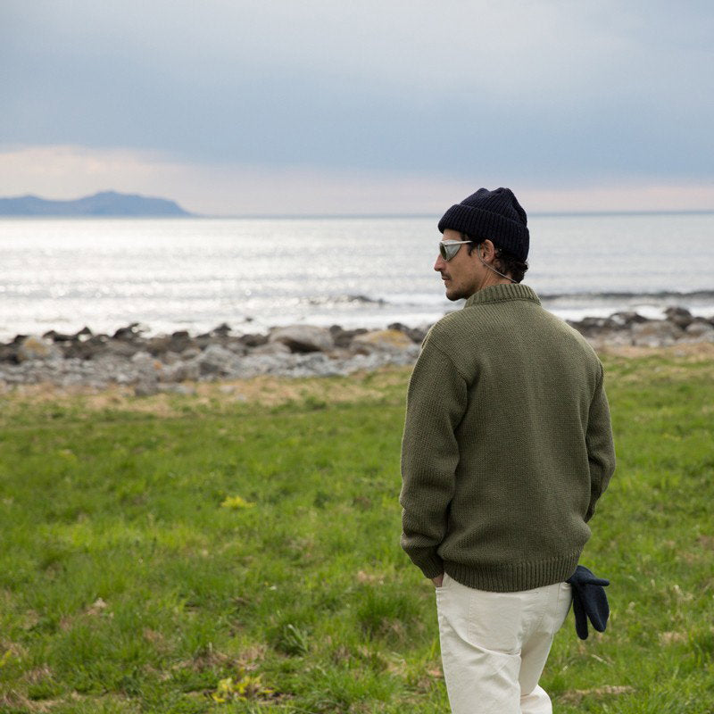 DEVOLD Nansen Sweater Crew Neck, Olive