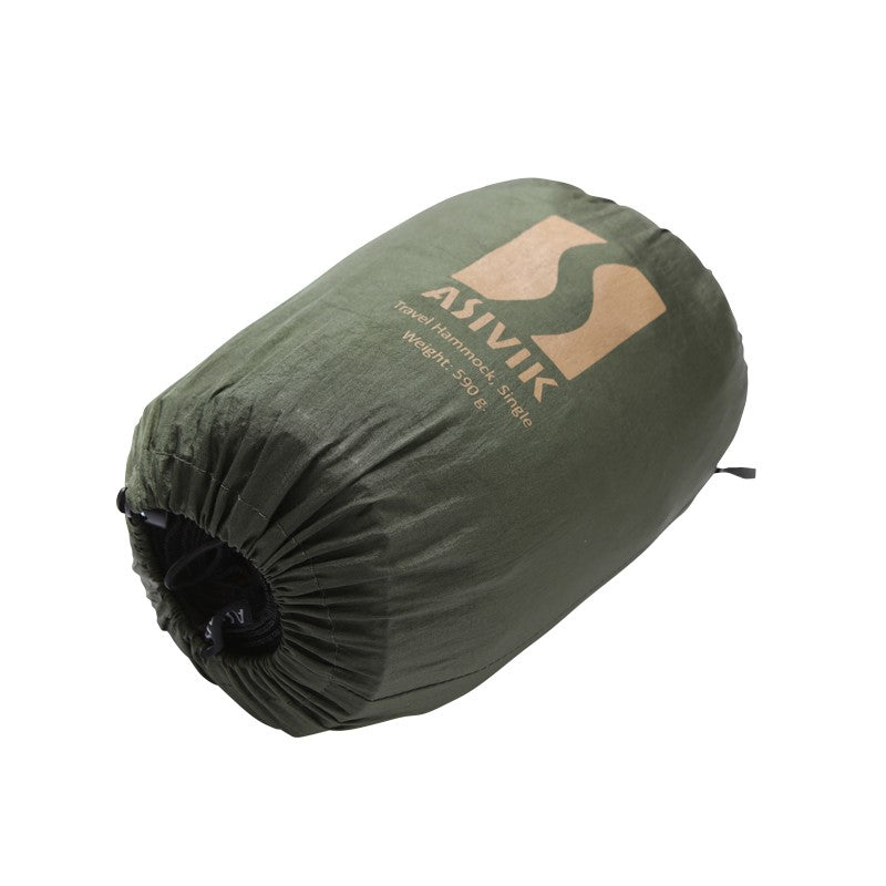 Asivik Travel Hammock Single, 300 x 150 cm (Green)