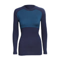 Asivik Explore Merino Crew merinotrøje, dame (Sapphire Blue)