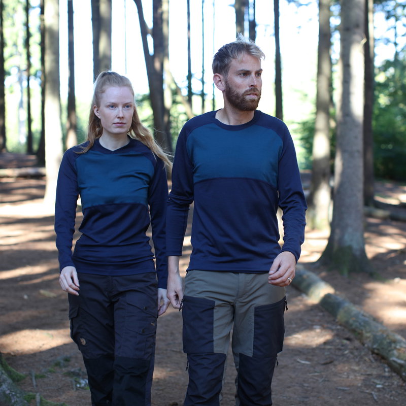 Asivik Explorer Merinould Crew Neck, herre