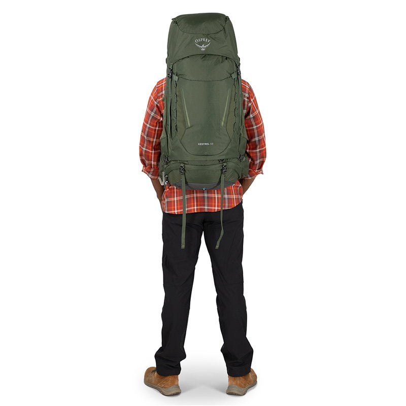 Osprey Kestrel 58 L vandrerygsæk, herre (Bonsai Green)