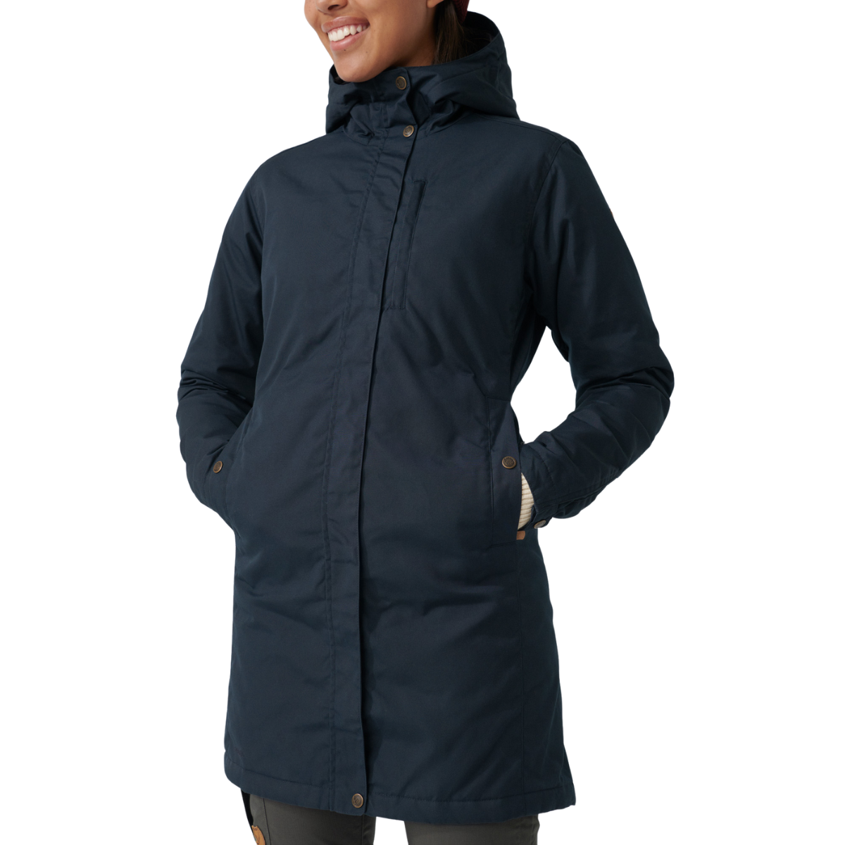 Fjällräven Kiruna Padded Parka, dame (Dark Navy)