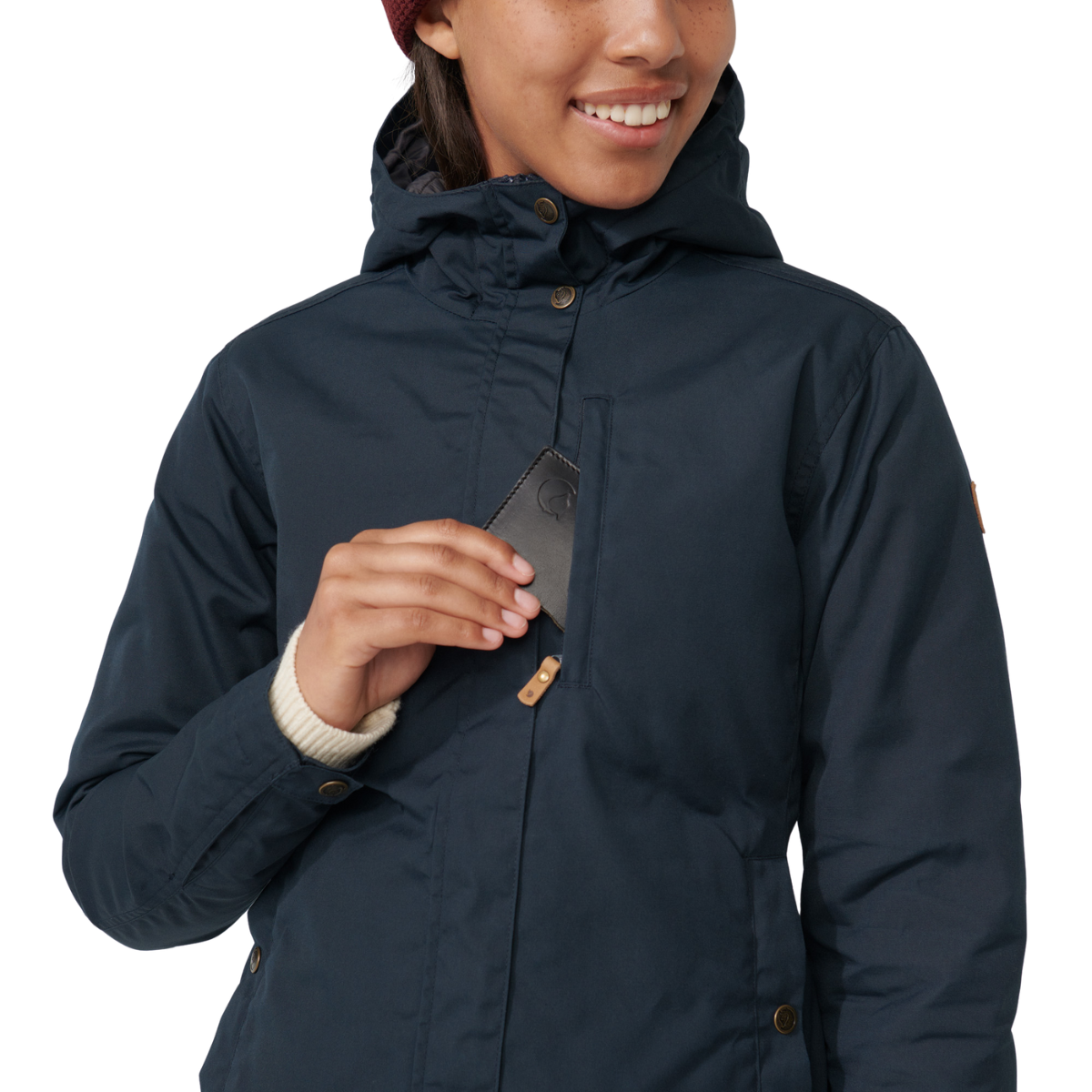 Fjällräven Kiruna Padded Parka, dame (Dark Navy)
