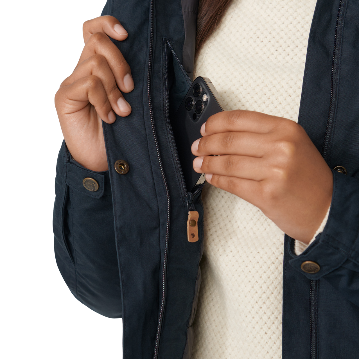 Fjällräven Kiruna Padded Parka, dame (Dark Navy)