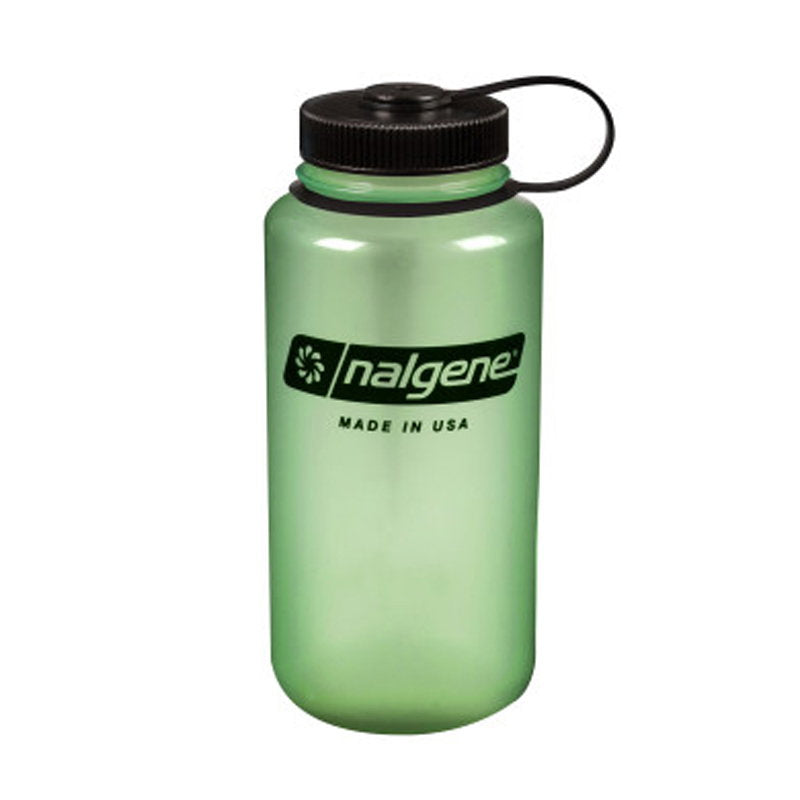 Nalgene Wide Mouth Sustain drikkedunk 1 L - Selvlysende grøn