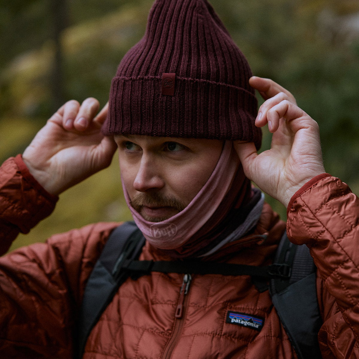 Buff Norval Knitted hue (Maroon)