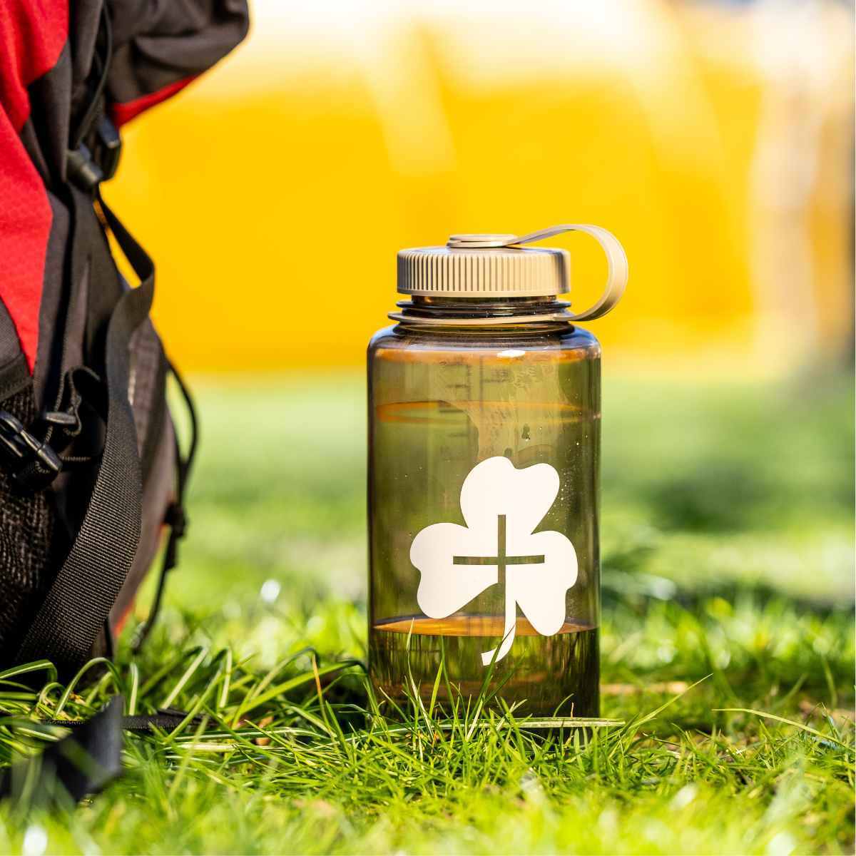 De grønne pigespejdere Nalgene Wide Sustain drikkeflaske 1 L (Mocha)