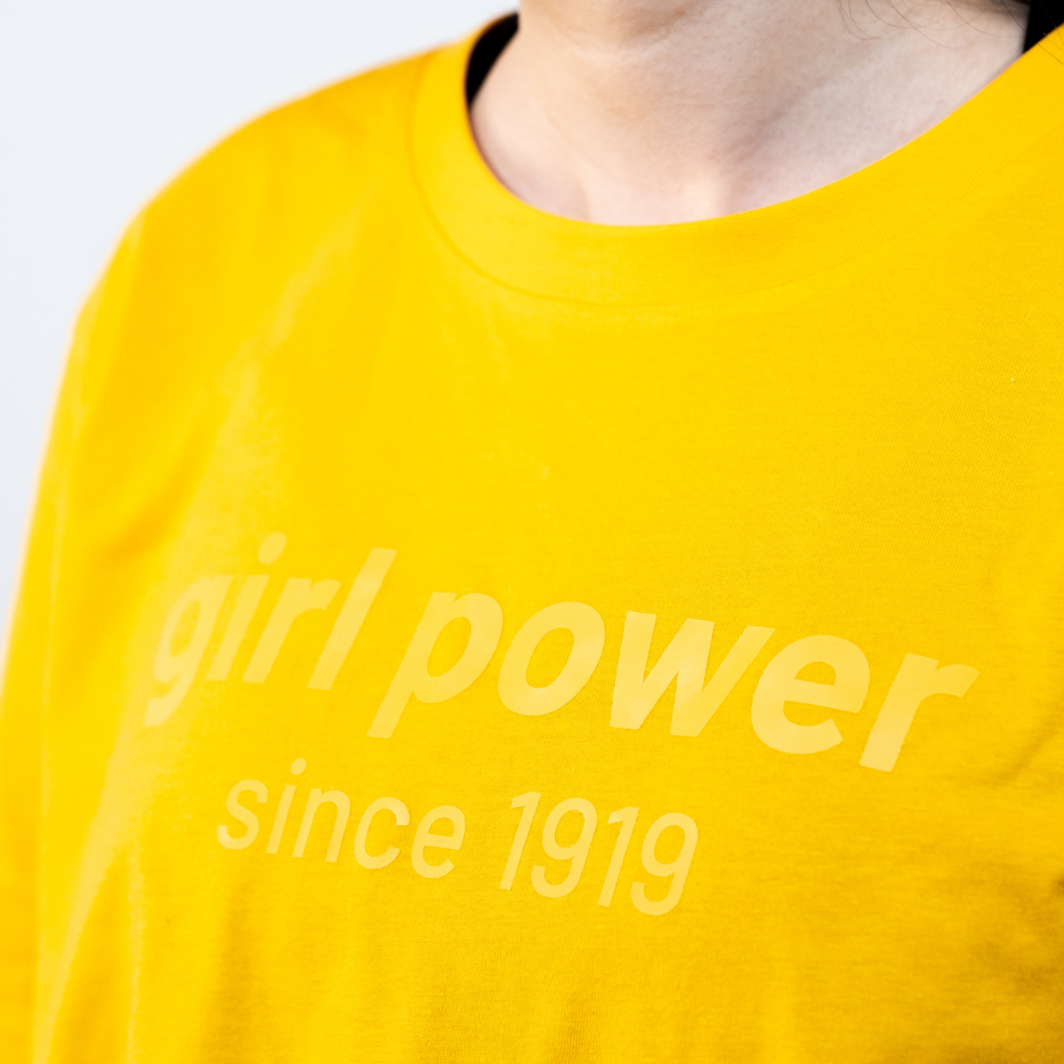 De grønne pigespejdere Girl Power t-shirt, dame (Okay Orange)