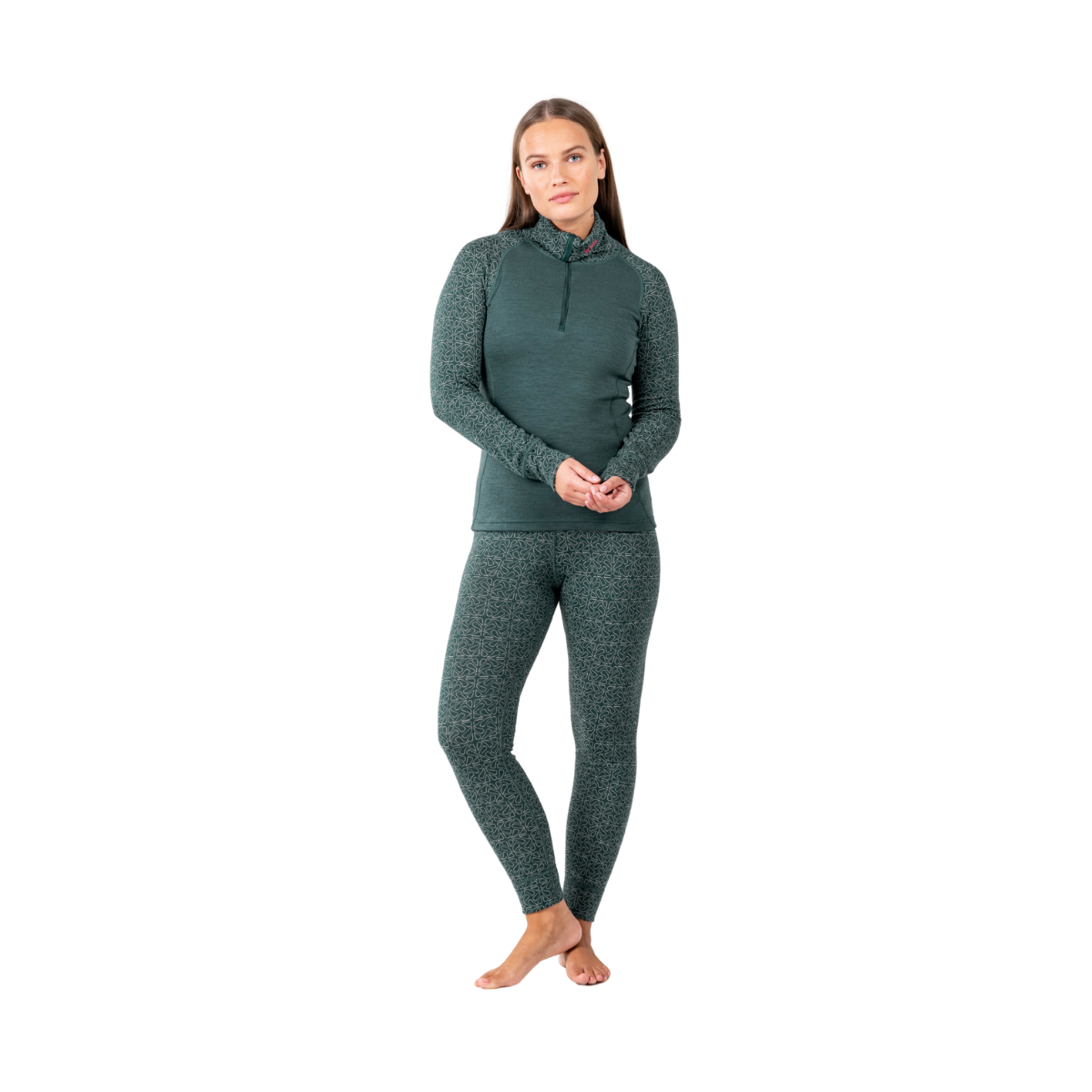 Devold Duo Active Zip Neck, dame (Woods)