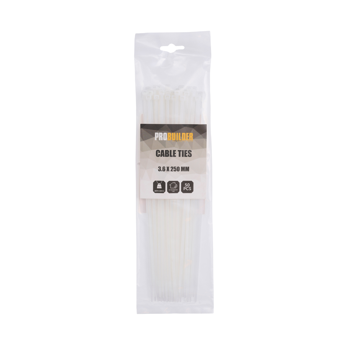 Strips, 50 stk, 250 x 3,6 mm