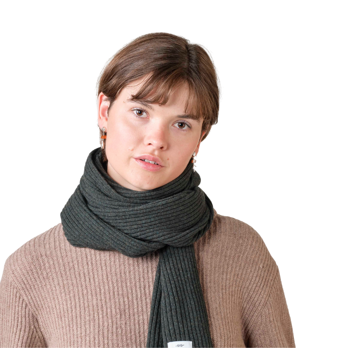 Klitmøller Collective North Scarf Halstørklæde (Olive)