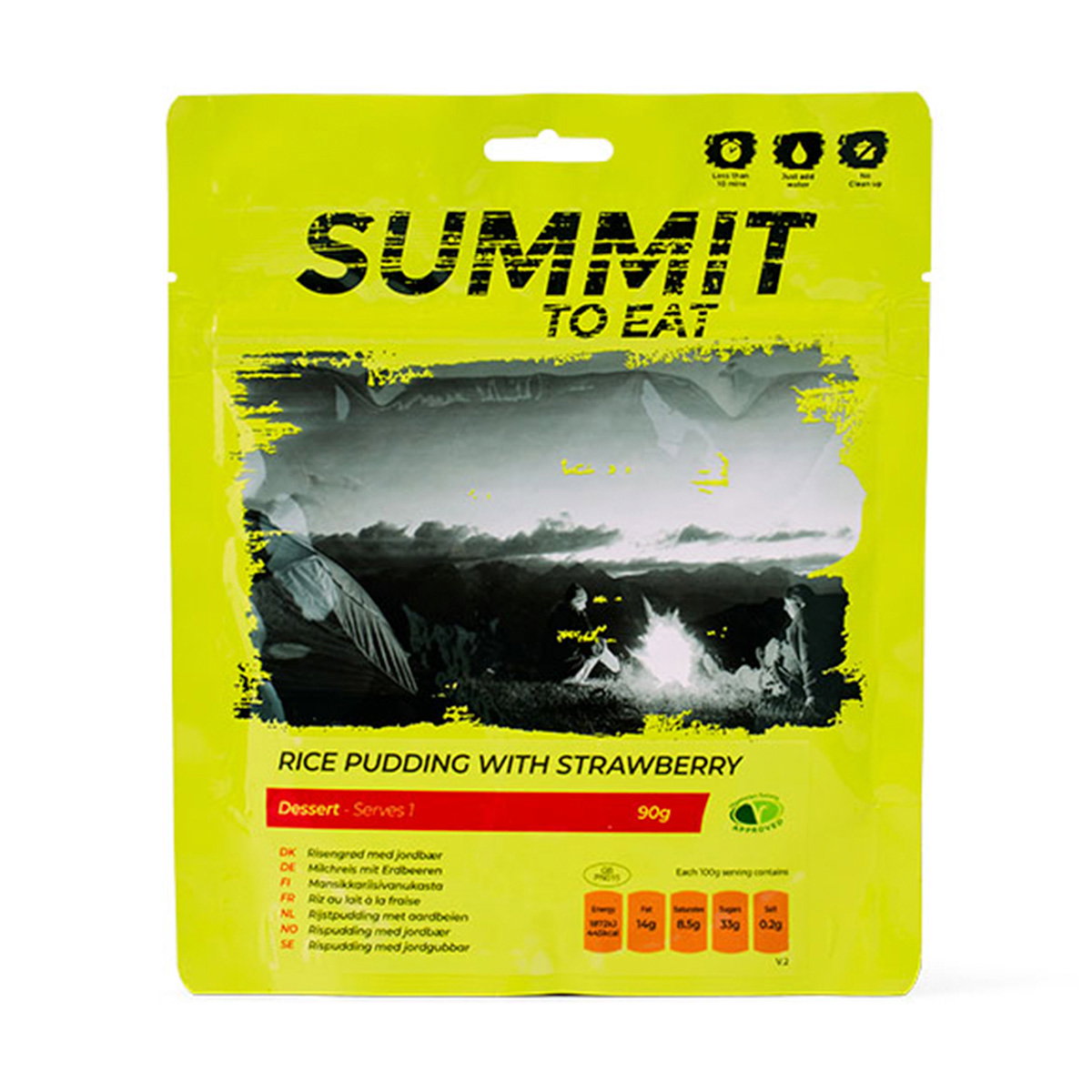 Summit to Eat Risengrød Med Jordbær 90 g