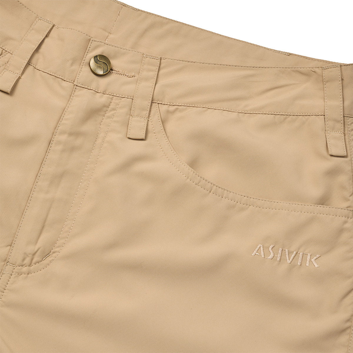 ASIVIK W Travel Zip-Off Pants, Sand, Old