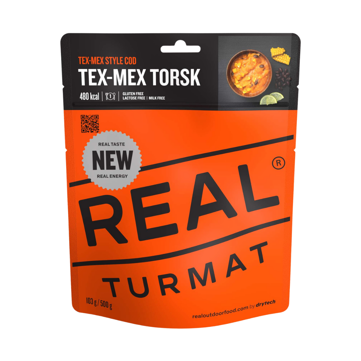 Real Turmat Tex-Mex Torsk frysetørret ret 196 g