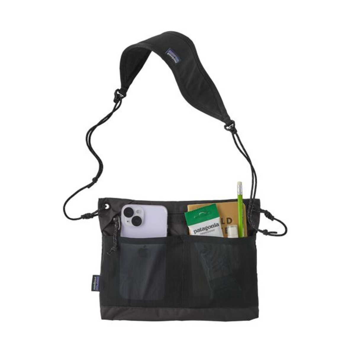 Patagonia Terravia Sacoche Ripstop-nylon skuldertaske 1 L (Black)