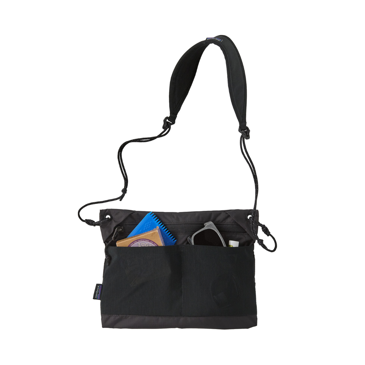 Patagonia Terravia Sacoche Ripstop-nylon skuldertaske 1 L (Black)