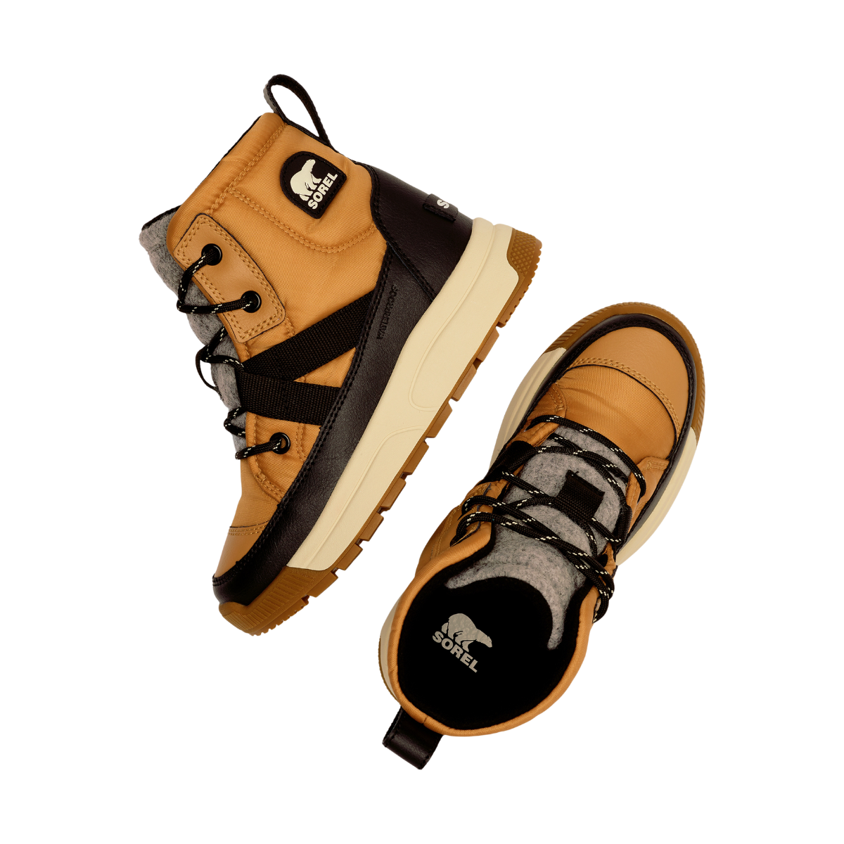 Sorel Whitney III Plus Lace WP vinterstøvler, junior (Tawny Buff)