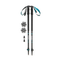 Warmpeace Trekking Pole Touring, 105-140 cm (Black Turquoise Green)