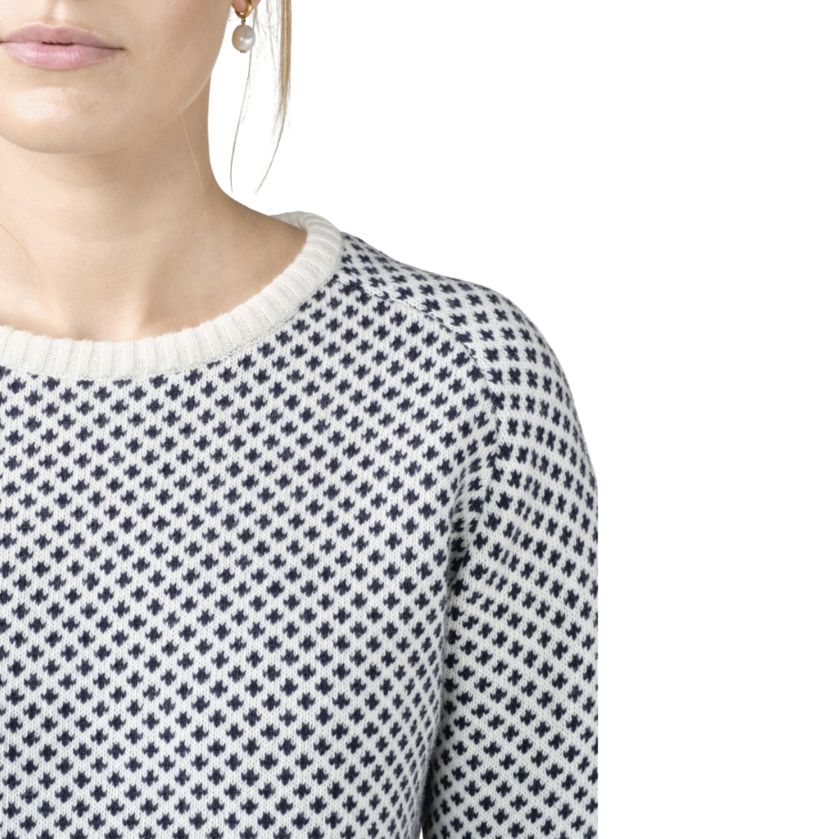 Klitmøller Elaine Knit Sweater, dame (Cream Navy)