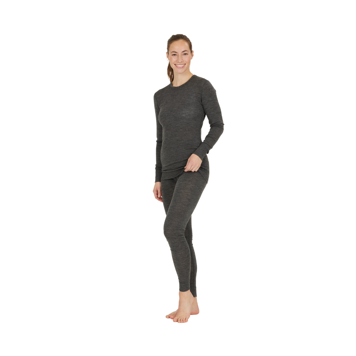 Asivik Hike Wool Blend uldunderbukser, dame (Black)
