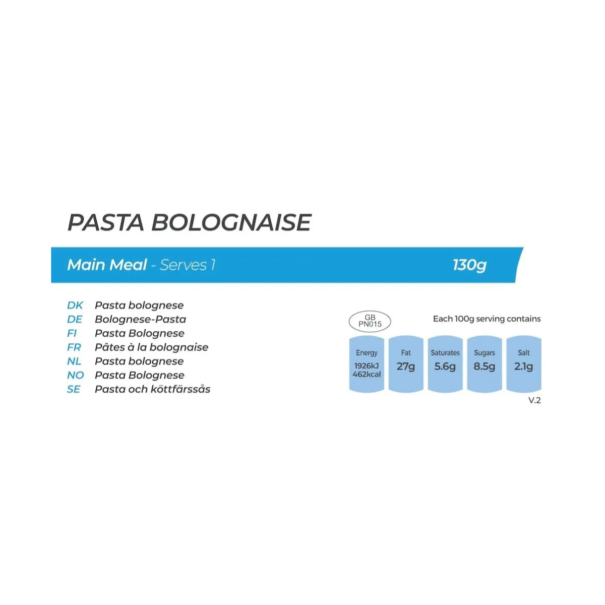 Summit To Eat Pasta Bolognaise frysetørret mad, 130 g