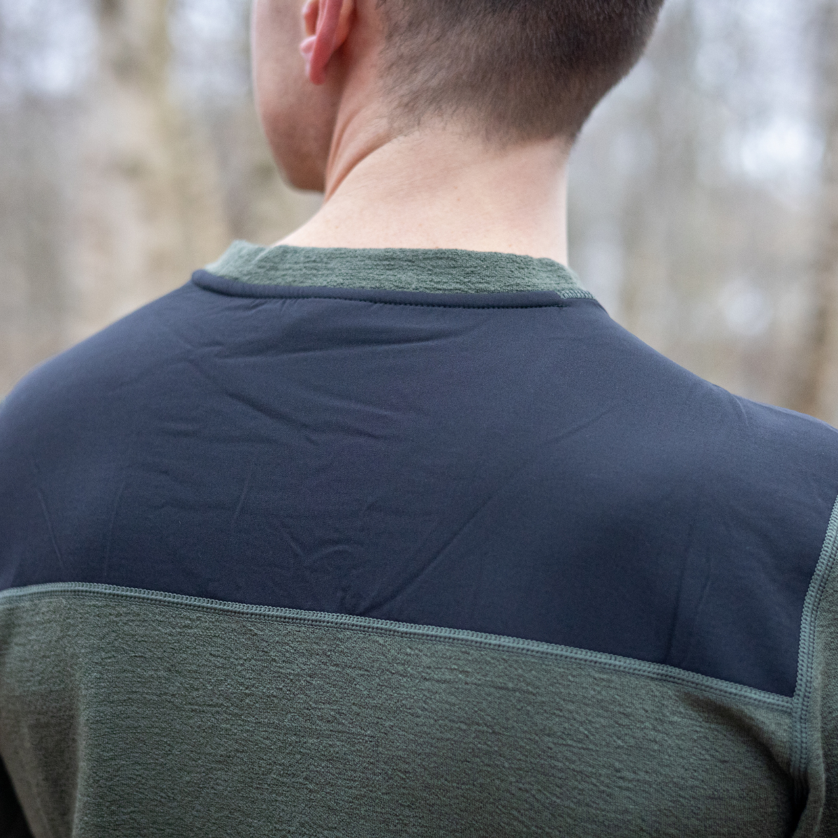 Asivik Rold Wool Crew uldtrøje, herre (Pine Green)