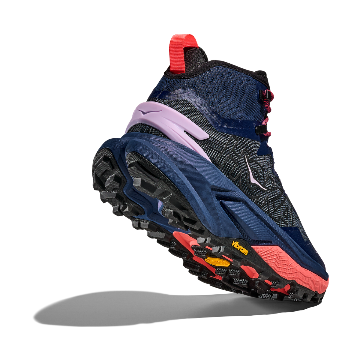HOKA Mafate Hike vandrestøvler, dame (Midnight Blue / Neon Flame)
