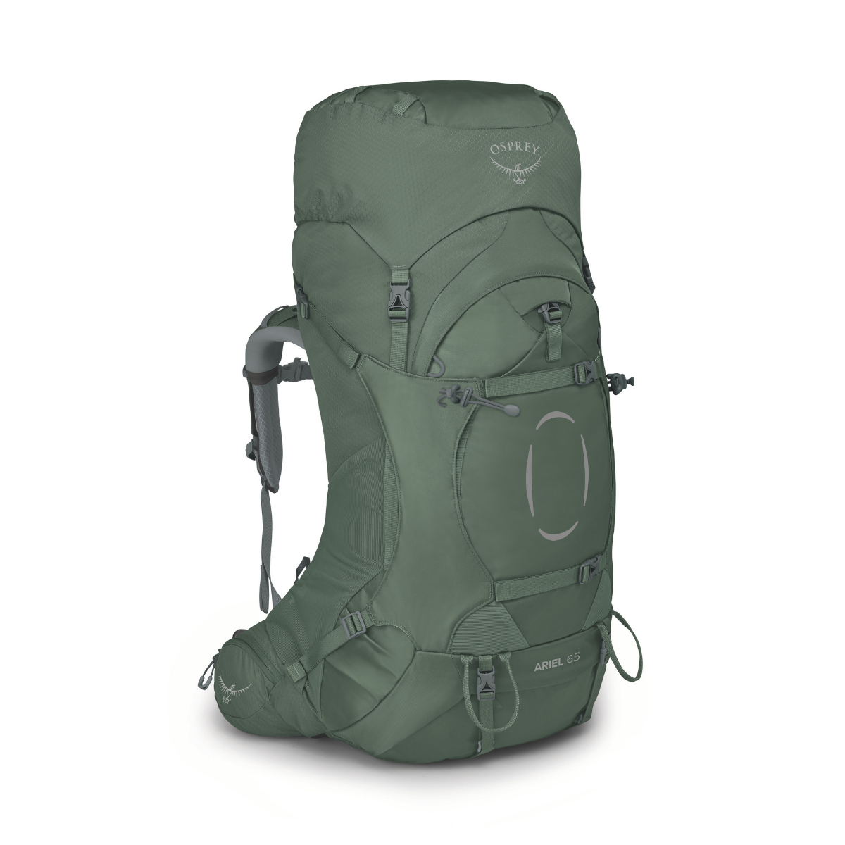 Osprey Ariel vandrerygsæk 65 L, dame (Koseret Green)