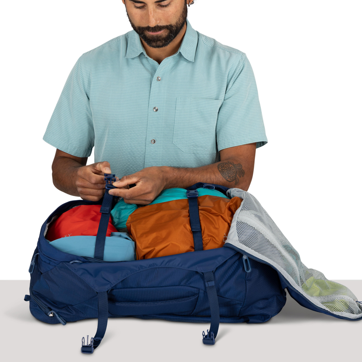 Osprey Farpoint 40 L rejsetaske, herre (Antique Blue)