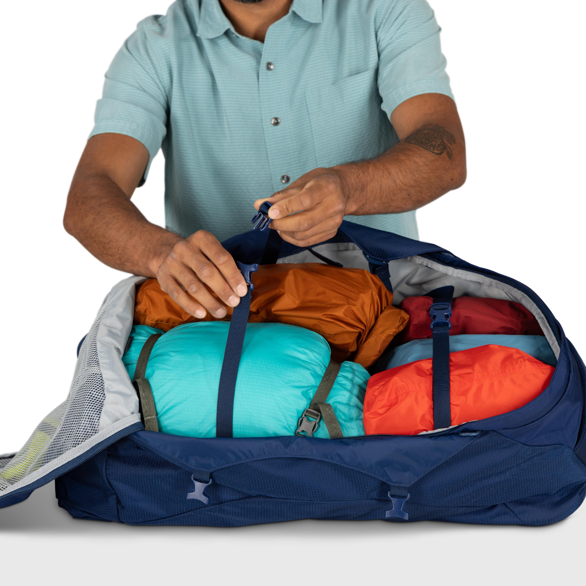 Osprey Farpoint rejserygsæk 70 L (Antique Blue)