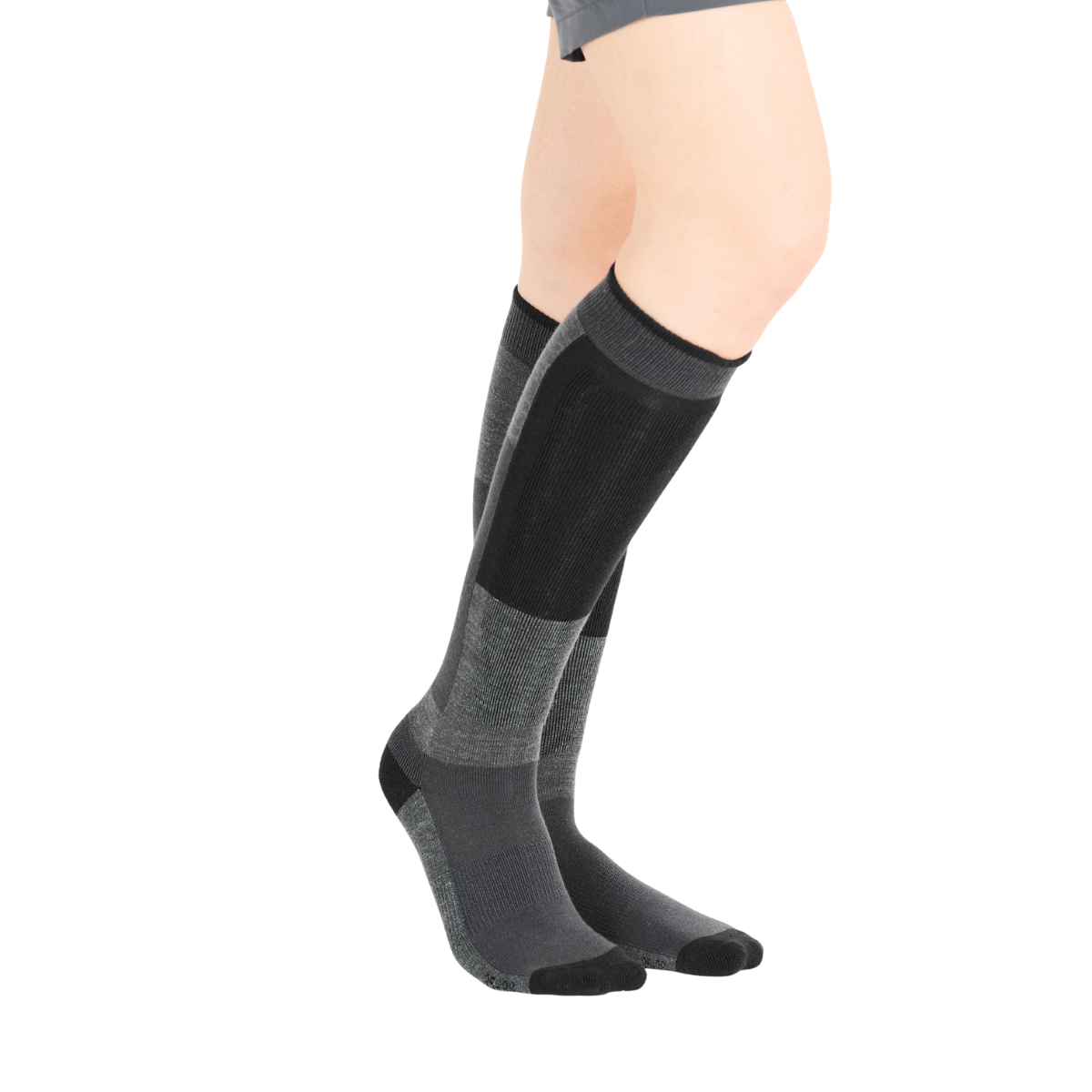 Whistler Corsicana 2-pak skistrømper (Light Grey Melange)