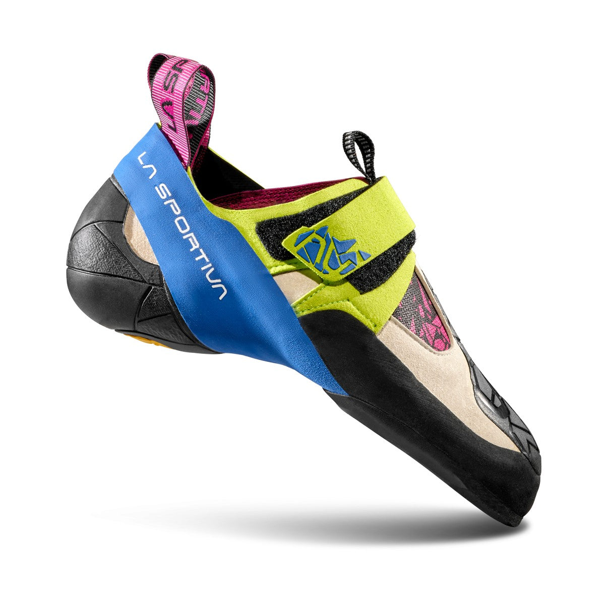 La Sportiva Skwama klatresko, dame (Apple Green/Cobalt Blue)