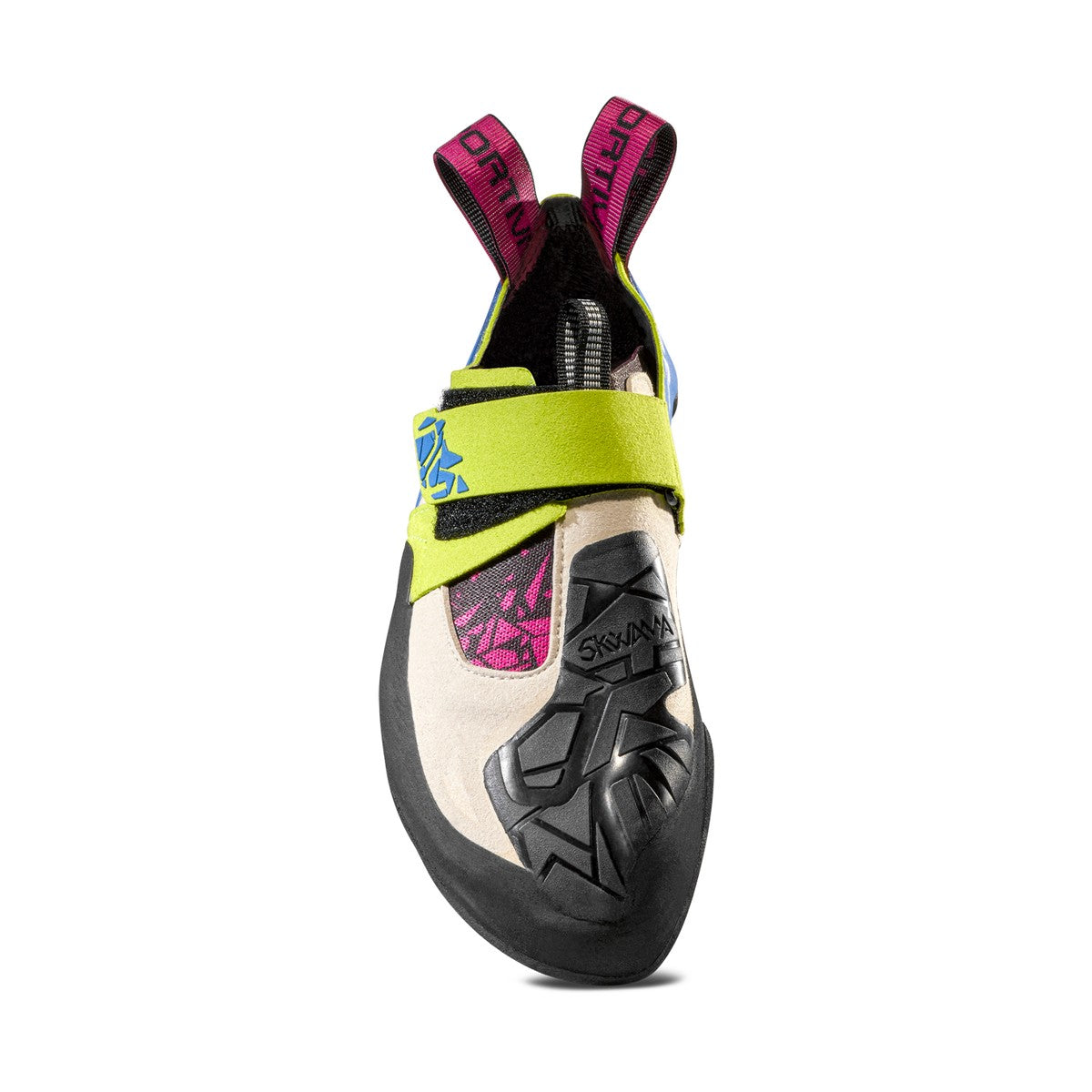 La Sportiva Skwama klatresko, dame (Apple Green/Cobalt Blue)
