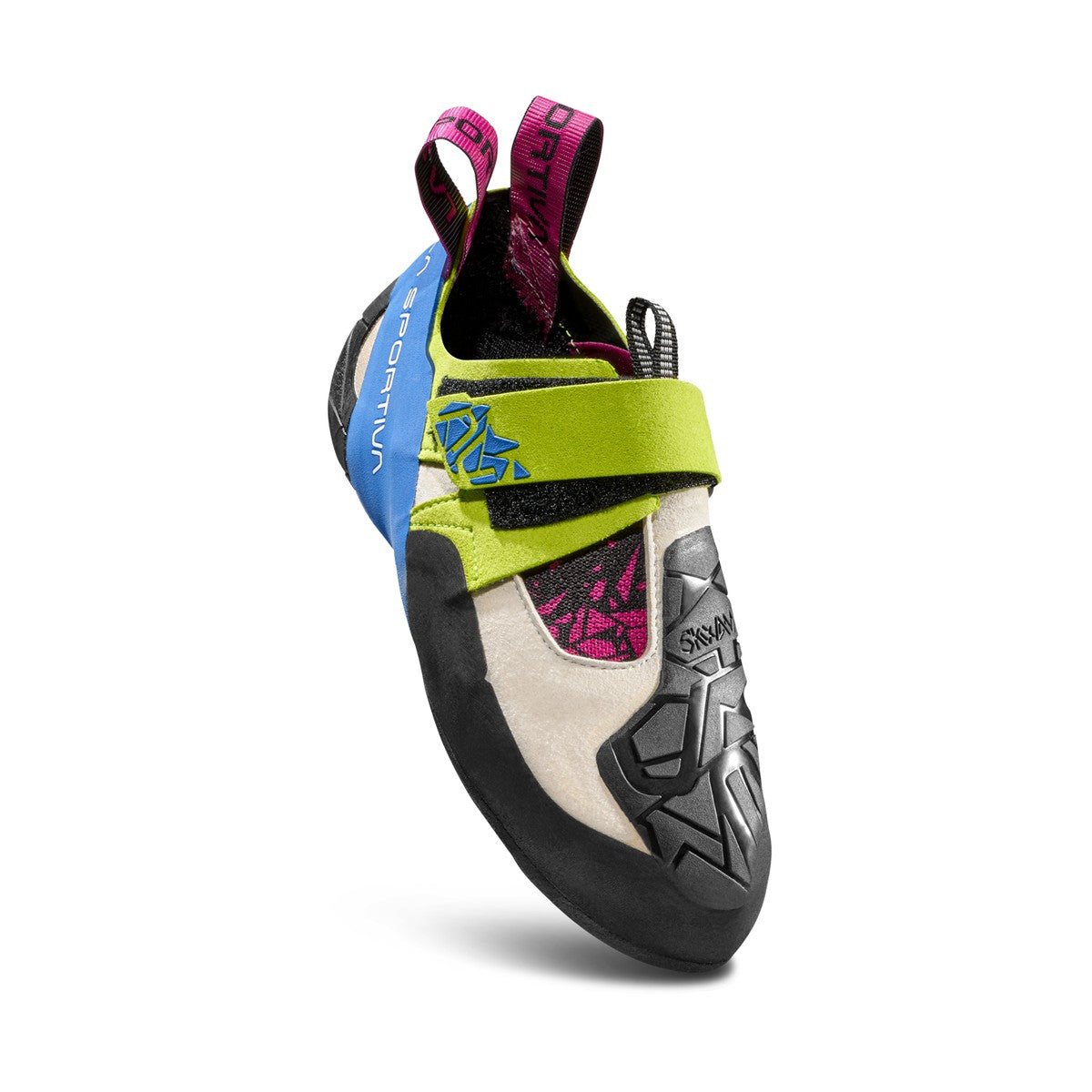 La Sportiva Skwama klatresko, dame (Apple Green/Cobalt Blue)