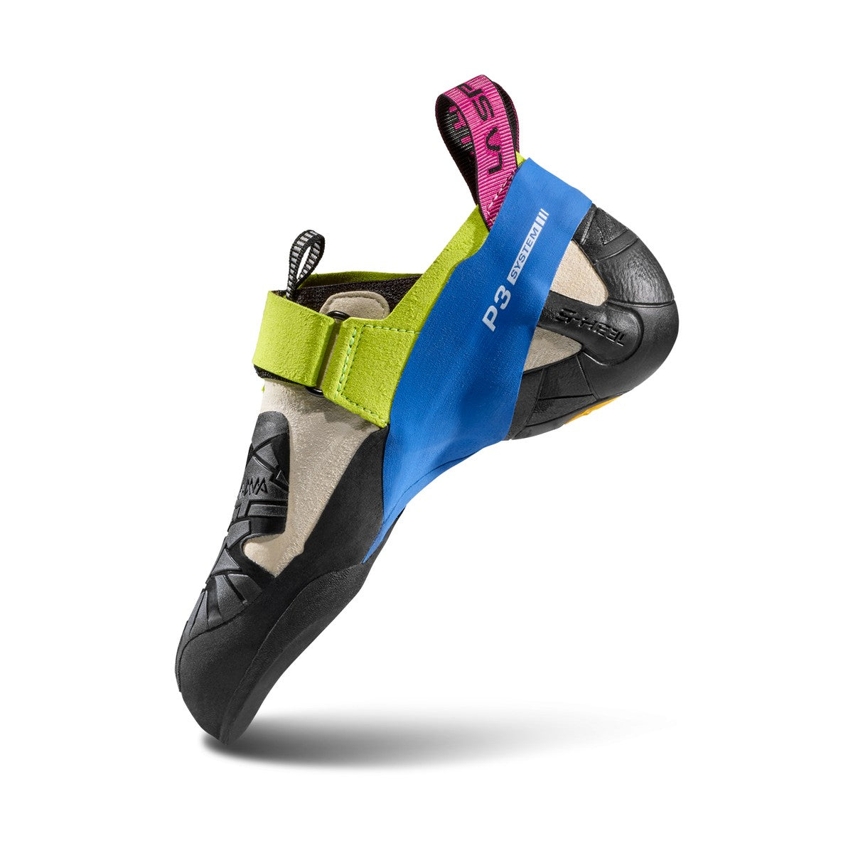 La Sportiva Skwama klatresko, dame (Apple Green/Cobalt Blue)
