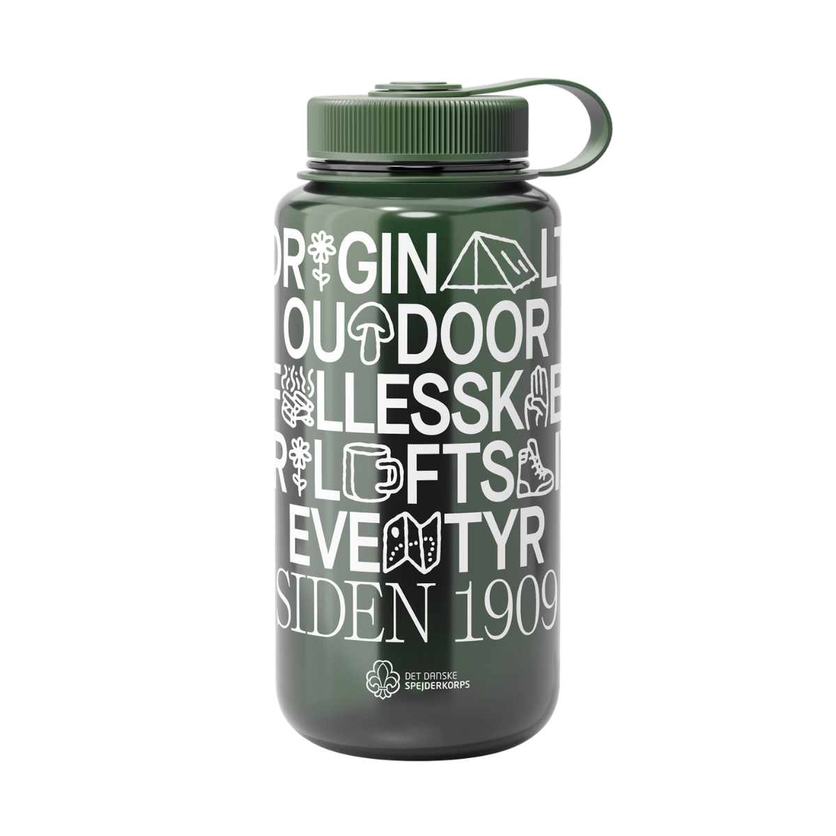 Det Danske Spejderkorps Nalgene WM drikkedunk 1 L (Jade)