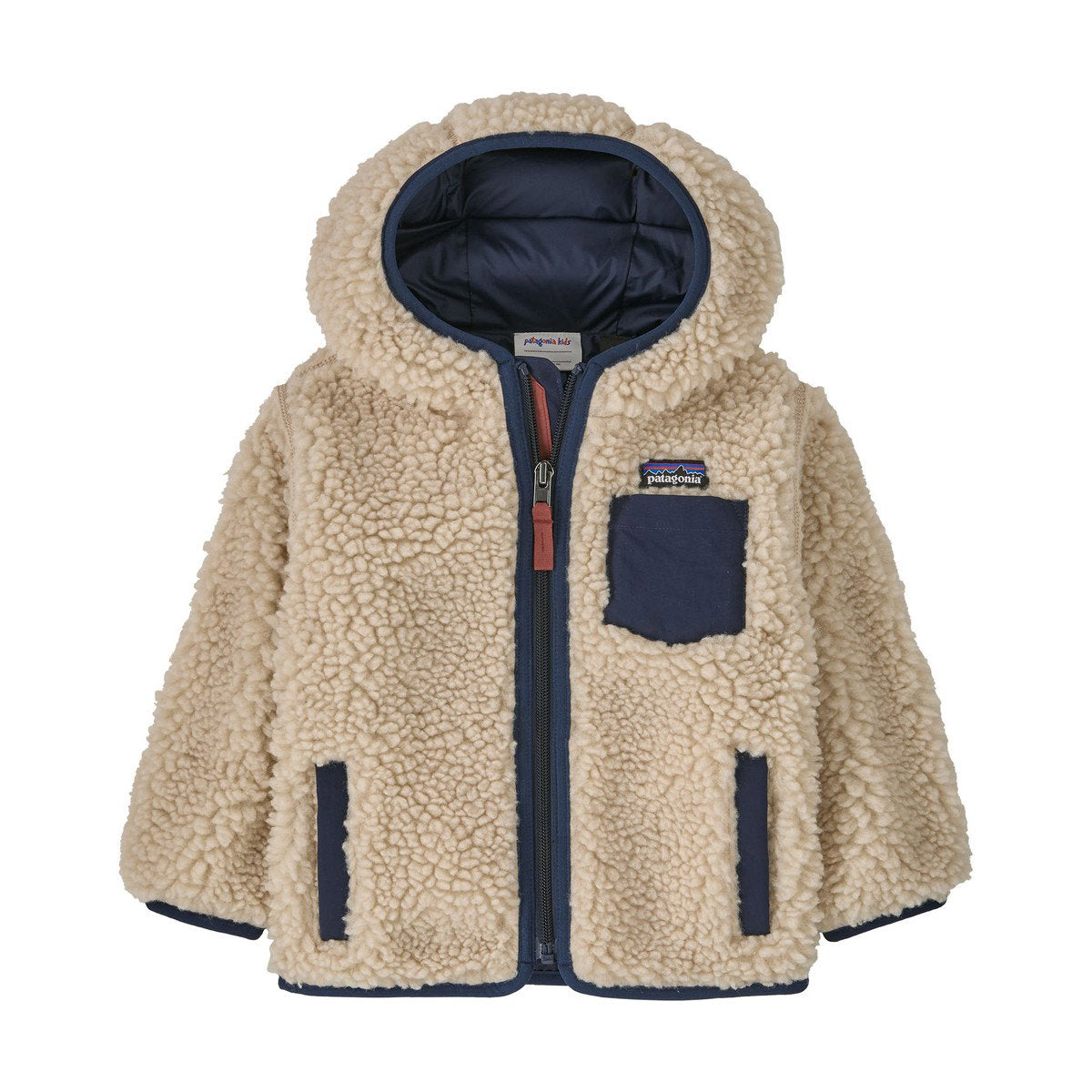 Patagonia Retro-X Hoody fleece, baby (Dark Natural W/New Navy)