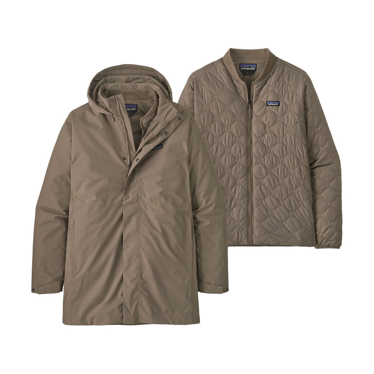 Patagonia Heyes Peak 3-in-1 Parka, herre (Wing Grey)