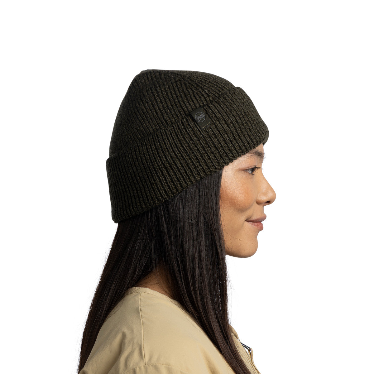 Buff Merix Knitted Beanie hue (Bark)