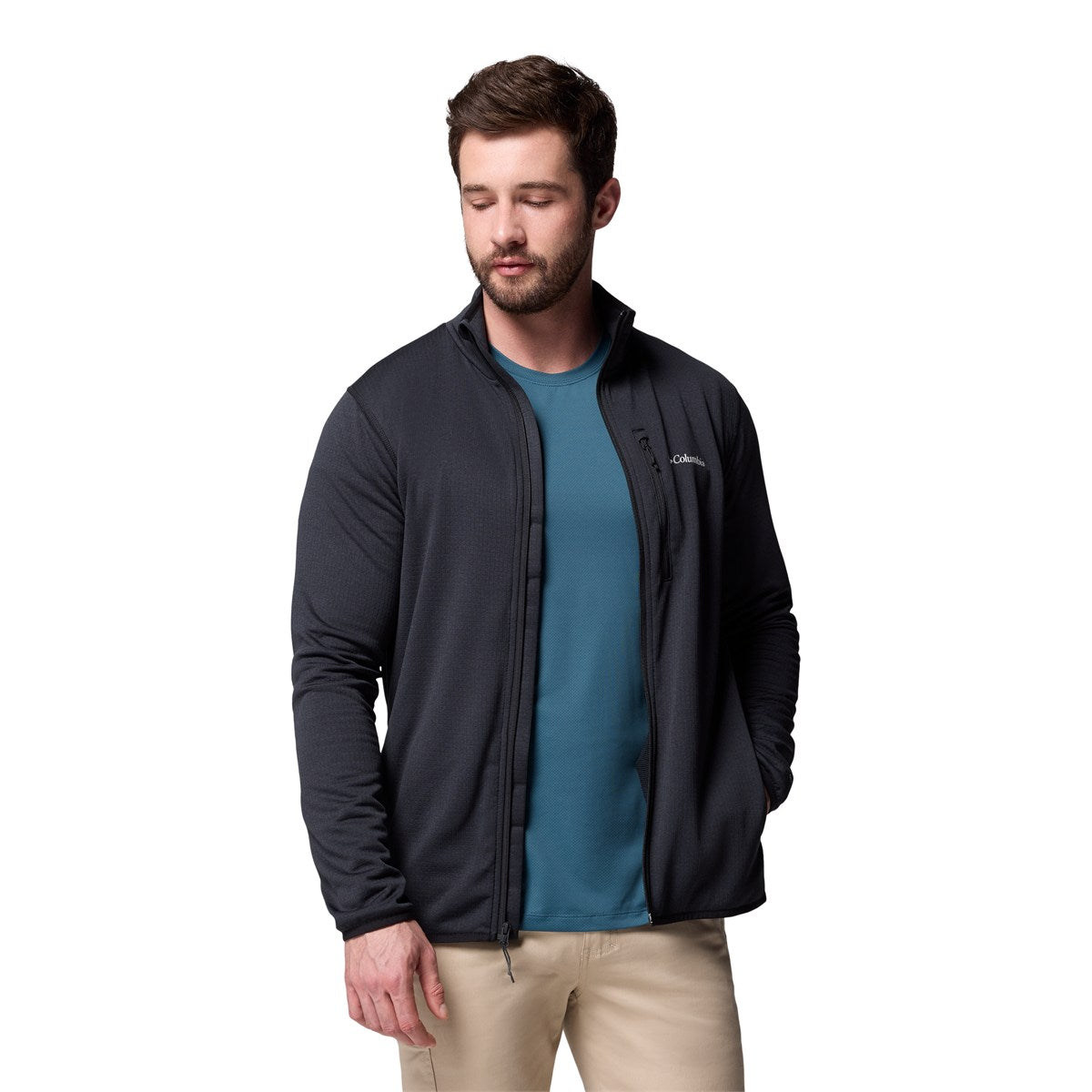 Columbia Essential Hike Grid fleece, herre (Black)