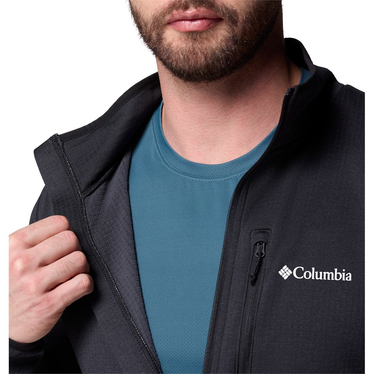 Columbia Essential Hike Grid fleece, herre (Black)