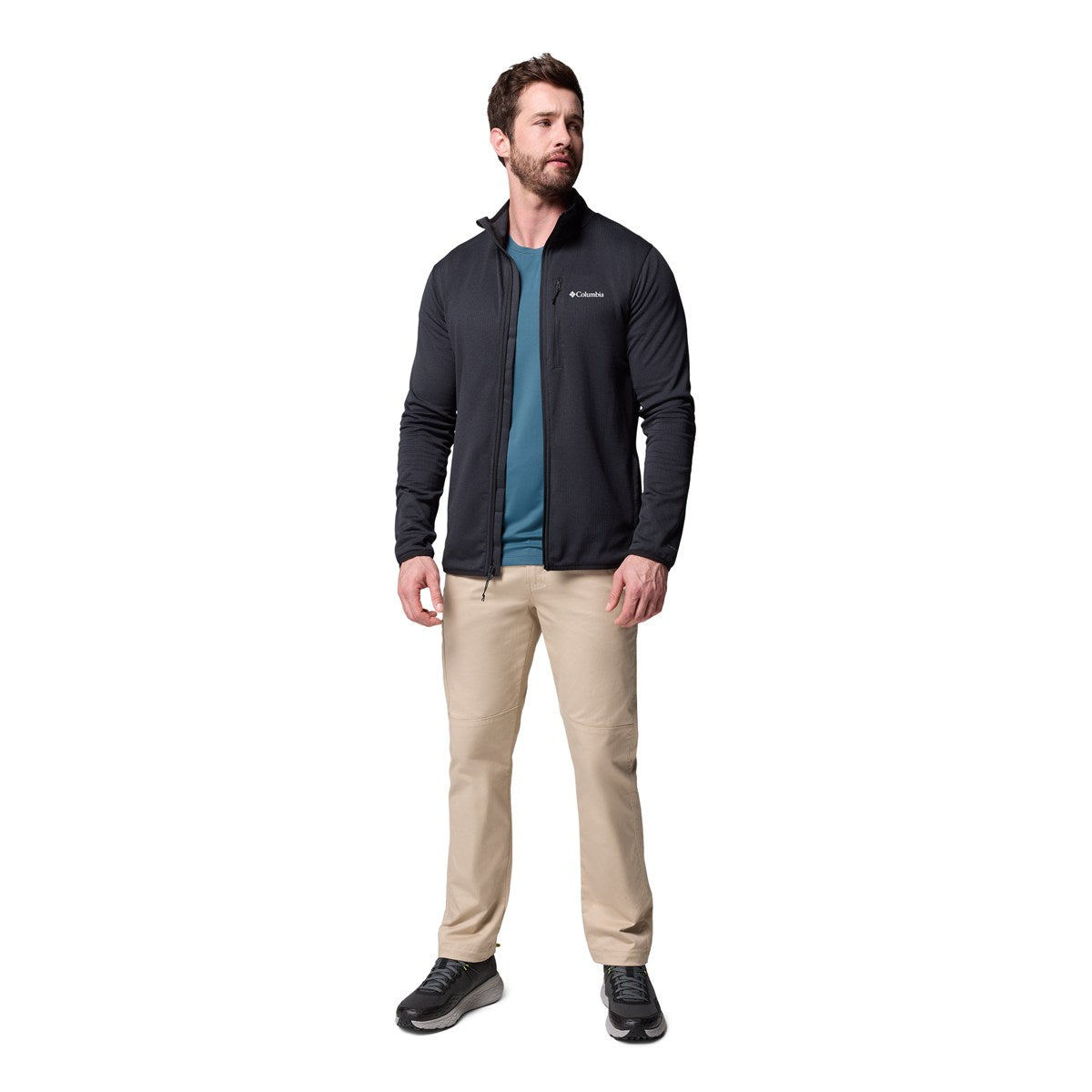 Columbia Essential Hike Grid fleece, herre (Black)