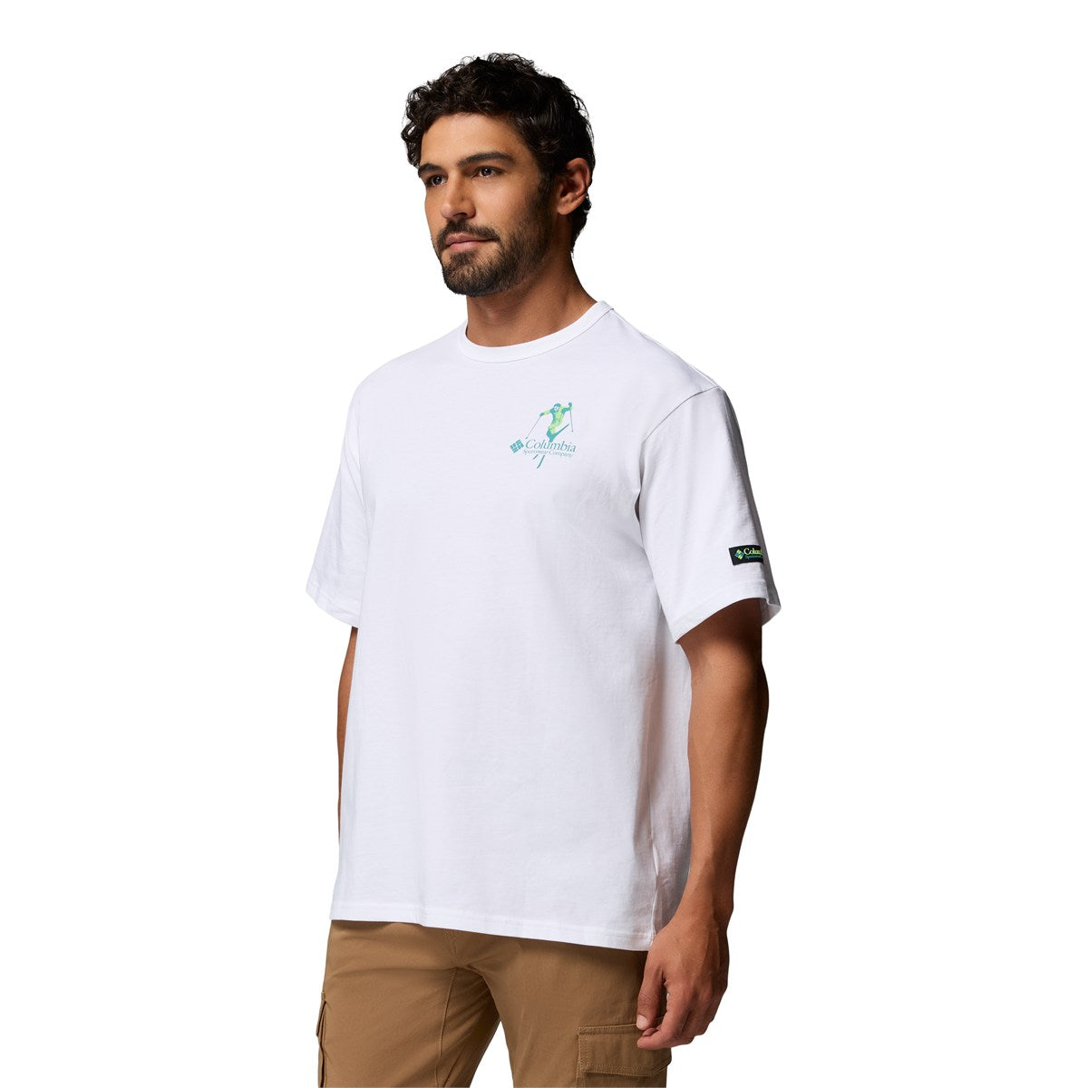 Columbia Heavyweight Back Graphic t-shirt, herre (White)